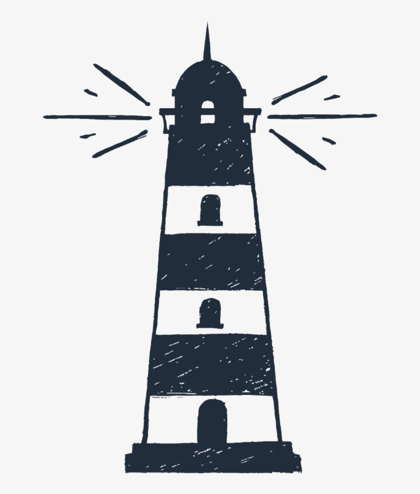 Farol Luz Lampada Freetoedit Ideia Remix - Retro Lighthouse Clipart, transparent png