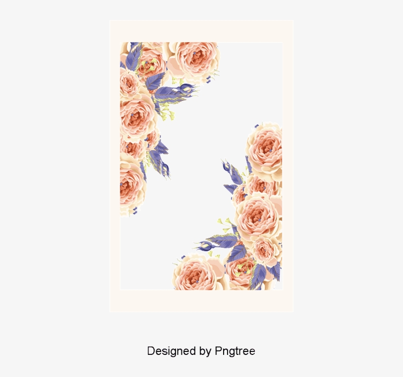 Beautiful Little Fresh Border Vector Material, Flower - Tortas Frontera, transparent png
