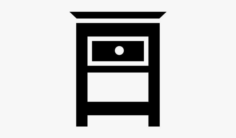 Bedroom Furniture Small Table For Bed Side Vector - Mueble Al Lado De La Cama, transparent png