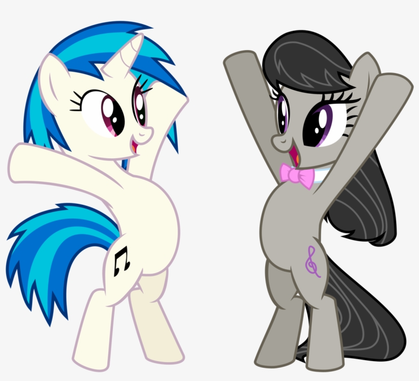 Pony Mammal Cartoon Vertebrate Horse Like Mammal Fictional - Mlp Octavia And Vinyl Scratch, transparent png