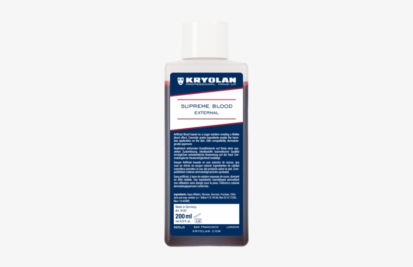 Kryolan 4182 Supreme Blood External - Kryolan, transparent png