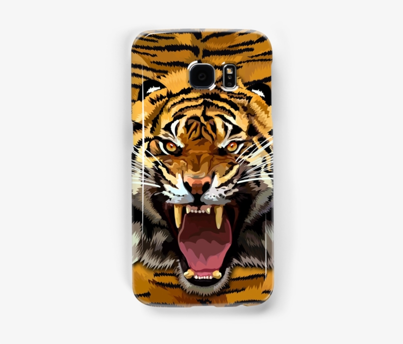 Tiger Roar Digital Art Painting Samsung Galaxy Cases - Eyes Of The Tiger, transparent png