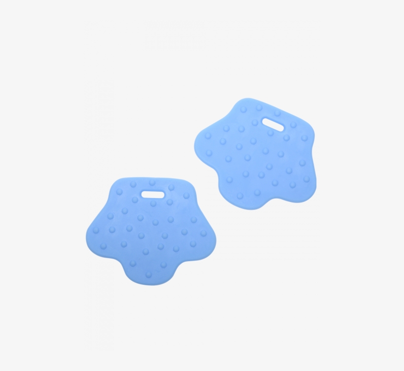 Teether Feet - Material - Tpe - Baby Blue - 70 Mm - - Hækling Med Bideringe, transparent png