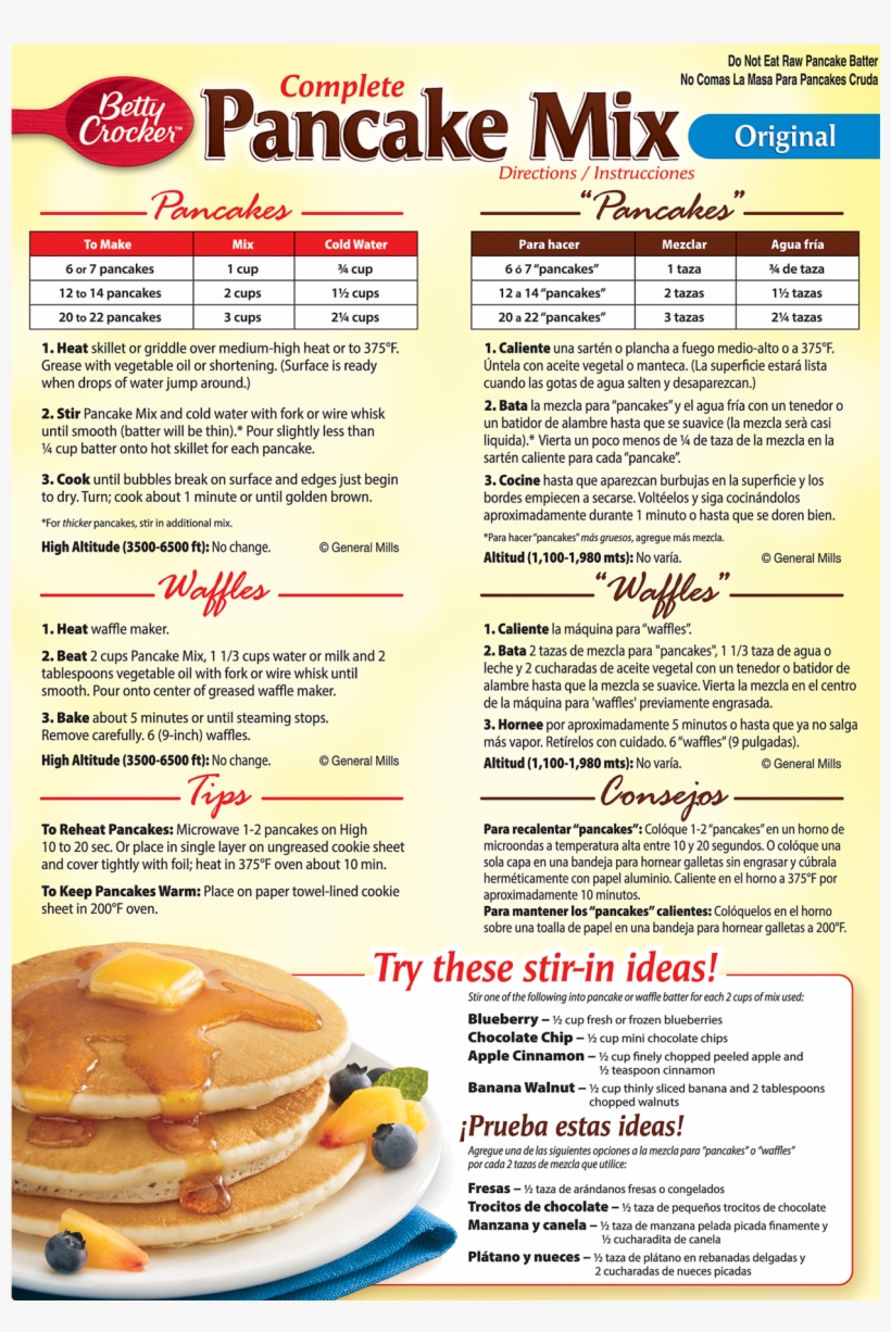 Betty Crocker Bisquick Baking Mix, Complete Pancake - Betty Crocker Complete Pancake Mix, Original - 37 Oz, transparent png