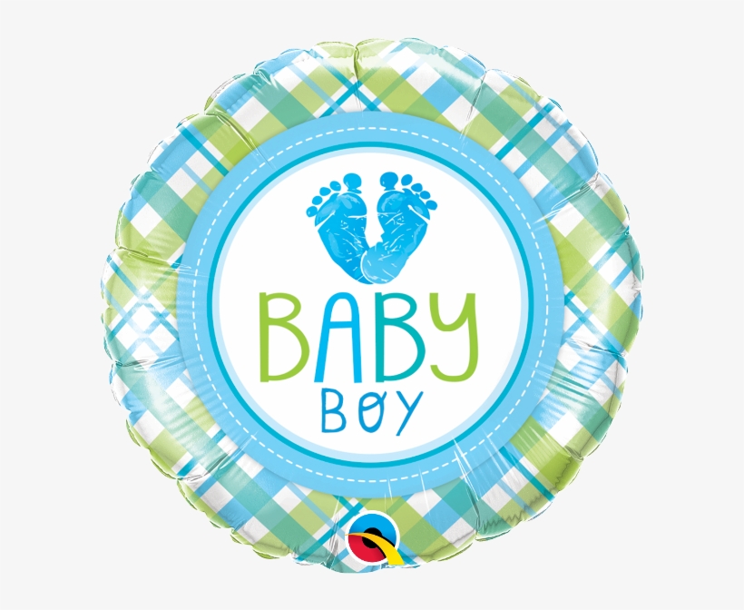 Baby Boy Feet Balloon - Qualatex Baby Boy Baby Lo Feet Foil Balloon, transparent png