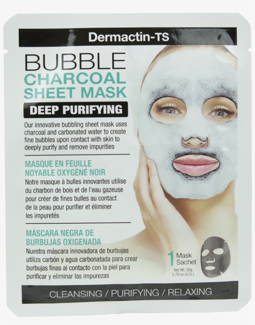 Bubble Charcoal Sheet Mask, transparent png
