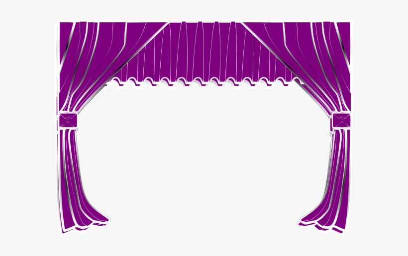 Purple Curtain Clipart, transparent png