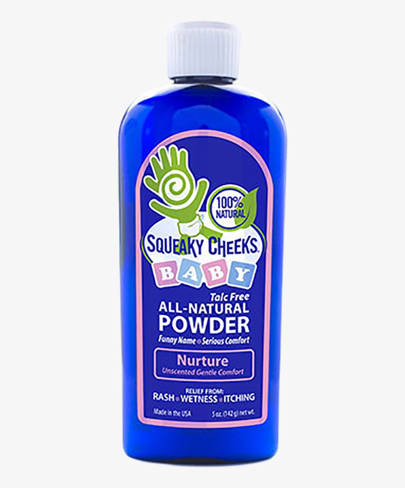 Talc Free Unscented Baby Powder Unscented Foot And - Squeaky Cheeks - All Natural Baby Powder - Effective, transparent png