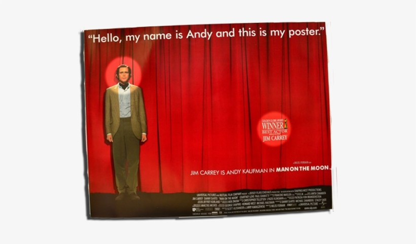 So Here, Without Any Pretence, Without Any Backstory, - Man On The Moon Movie Poster, transparent png