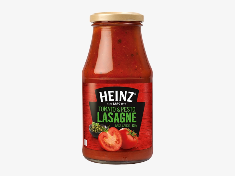Heinz Tomato And Pesto Lasagne Bake Sauce 525g - Tomato Sauce, transparent png