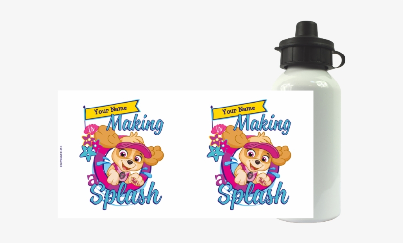 Paw Patrol Personalised Water Bottle - Holdall, transparent png