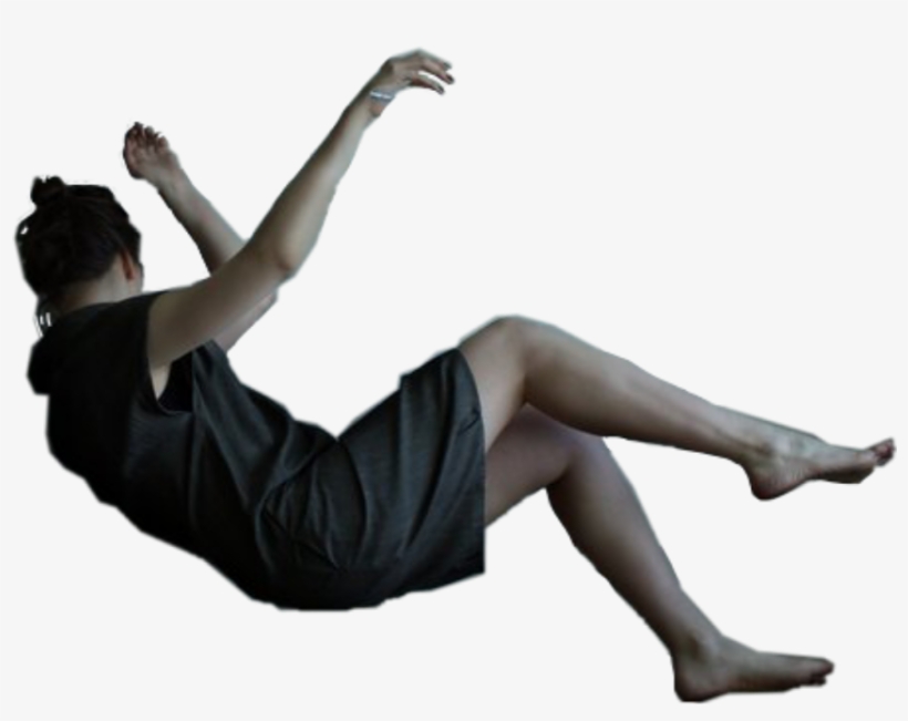 Girl Falling Women Hanging Body - Woman, transparent png
