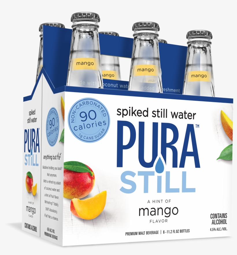 Introducing Pura Still - Glass Bottle, transparent png