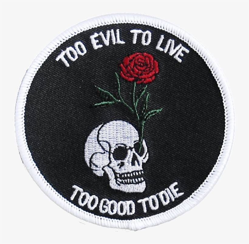 Iron & Stitch - Rose On Skull, transparent png