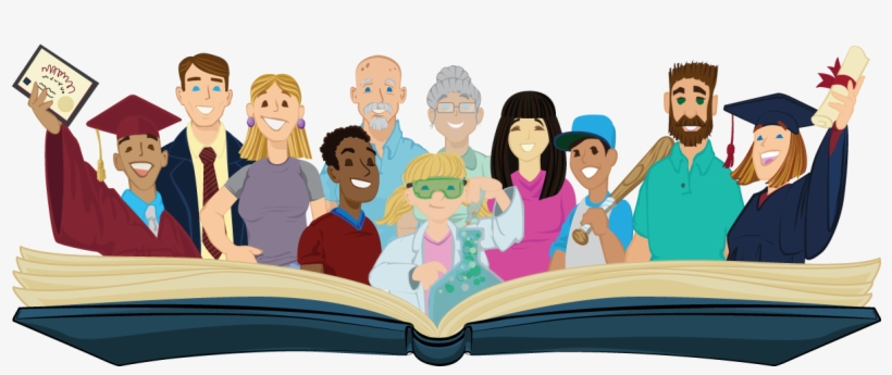 Vector Drawing Of Various People Representing Education - Education, transparent png