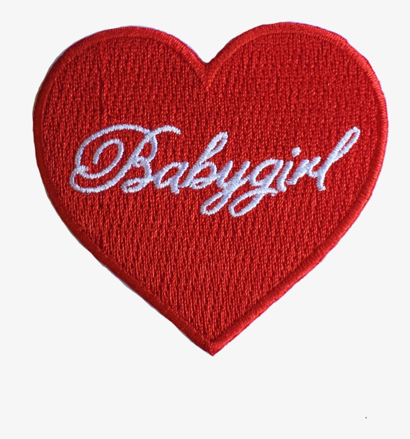 Red Babygirl Patch, transparent png