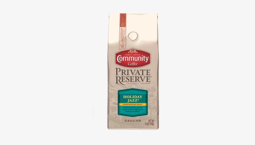 Ground Holiday Jazz Coffee - Community Coffee Private Reserve, transparent png