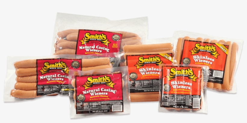 Hotdogs Smiths - Smiths Wieners, Natural Casing - 16 Oz, transparent png