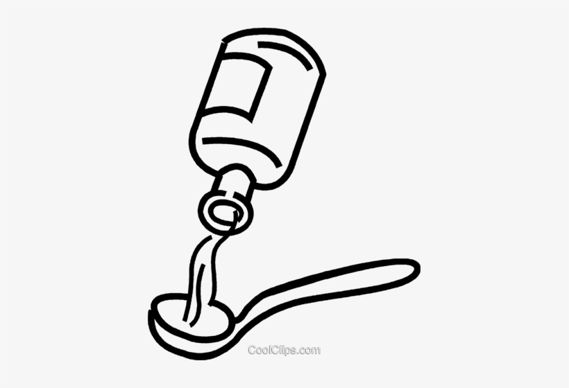 Cough Medicine Royalty Free Vector Clip Art Illustration Clipart Ubat