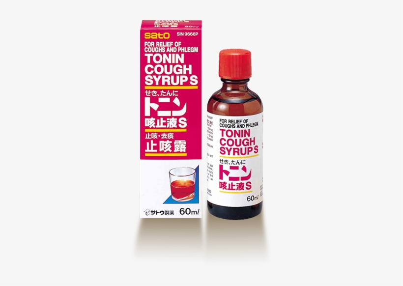 Tonin Cough Syrup S Codeine Cough Syrup Japan 600x511 PNG Download