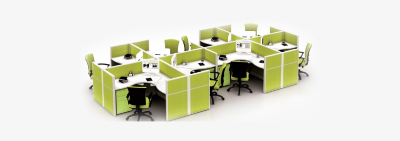 Modular Office Workstation - Sitting Arrangement In Office, transparent png