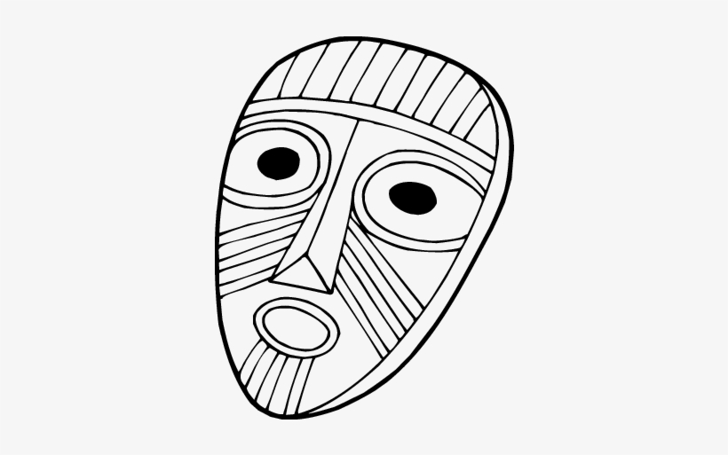 Carita De Sorprendido Para Colorear Imagui - Desenhos De Máscara Africanas, transparent png