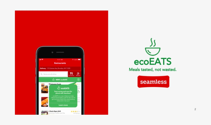 A Ux Case Study In Reversing Food Waste In America - Seamless, transparent png