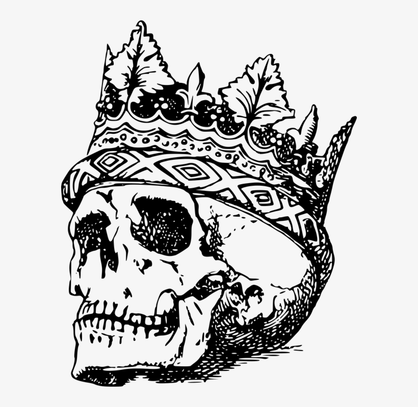 Dictator - King Skull Throw Blanket, transparent png
