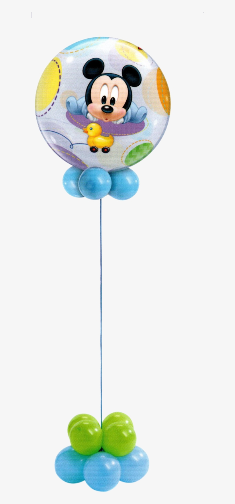 Mickey Mouse Baby Bubble - 22" Single Bubble Baby Mickey - Mylar Balloons Foil, transparent png