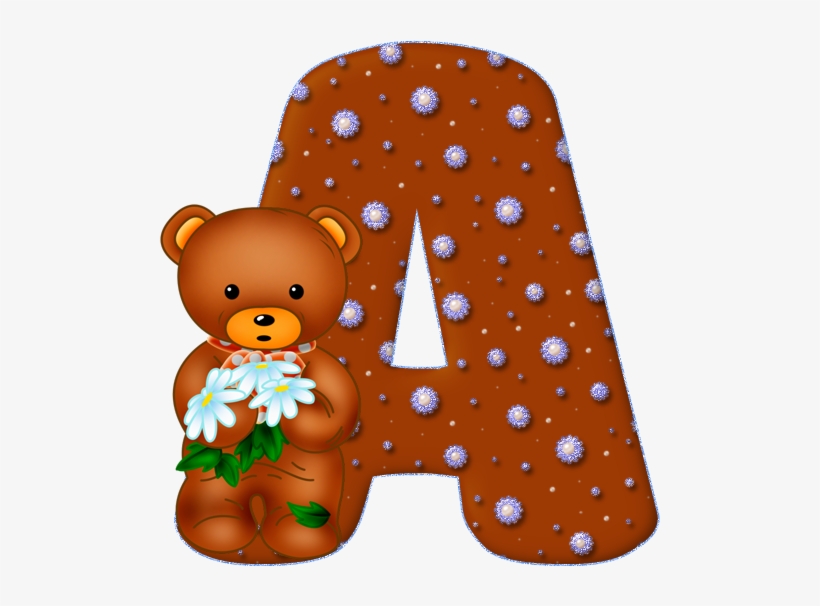 Alfabeto - Ursinho 2 - Png - Letras - Maiúsculas - - Sweet Teddy, transparent png