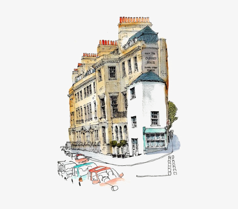 Sketch Png Images - Urban Sketching Watercolor, transparent png