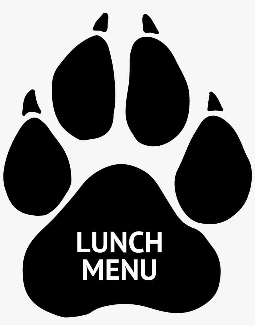 Lunch Menu Paw Link - Panther Paw, transparent png