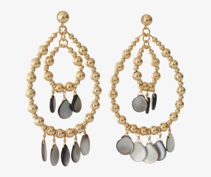Mother Of Pearl Chandelier Earrings - Earrings, transparent png
