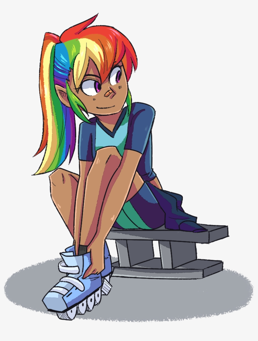 Looji, Bandaid, Cinder Block, Human, Humanized, Rainbow - Cartoon, transparent png