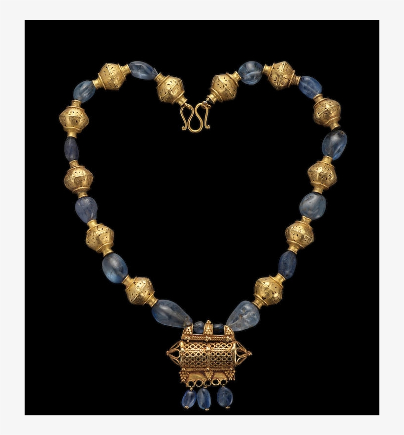 #ancient #persia *-* A Group Of Gold And Sapphire Beads - Jewellery, transparent png