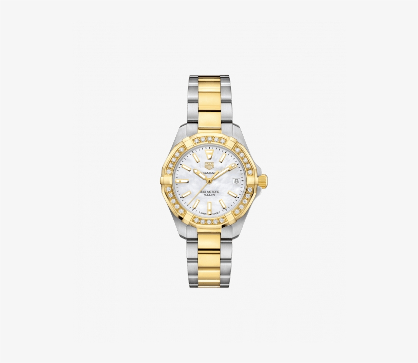 Aquaracer 3 Hand Watch 300 M - Tag Heuer Watches Gold, transparent png