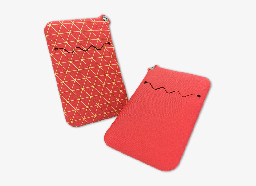 Neoprene Minimalist Wallet, Card Holder With Lanyard - Coin Purse, transparent png