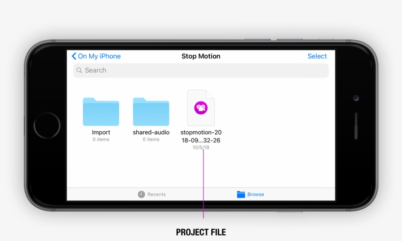Tap The Stop Motion Studio Location To See All Your - Smartphone, transparent png