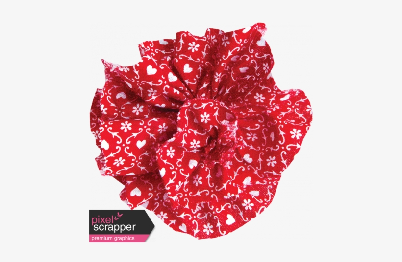 Red Fabric Flower - Artificial Flower, transparent png