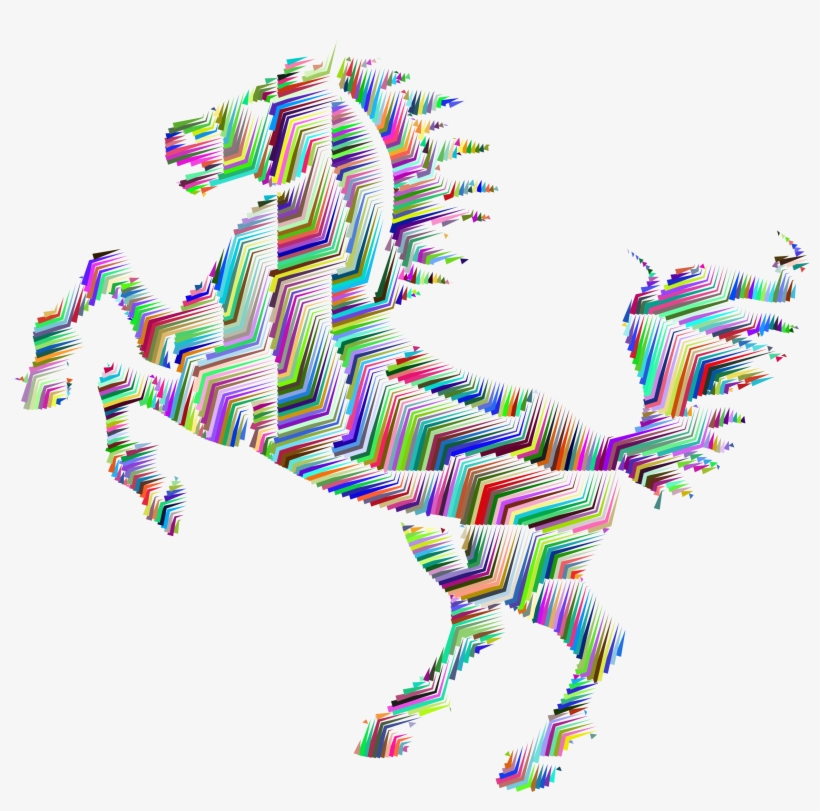 Big Image - Vector Low Poly Horse, transparent png