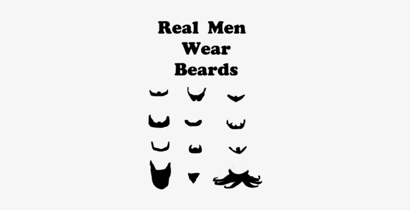 Real Men Wear Beards, transparent png