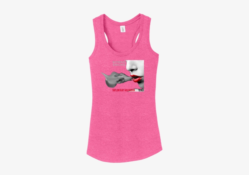 Blowing Smoke Trh279 Ladies Tank - Love You To Pizzas Racerback Tank, transparent png