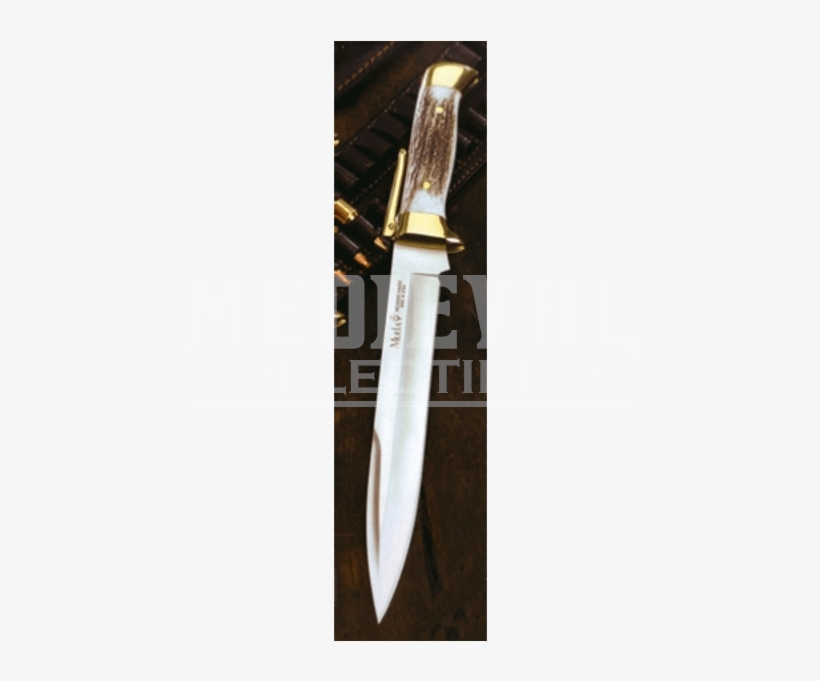 Muela Hunting Knife With Stag Handle - Bowie Knife, transparent png