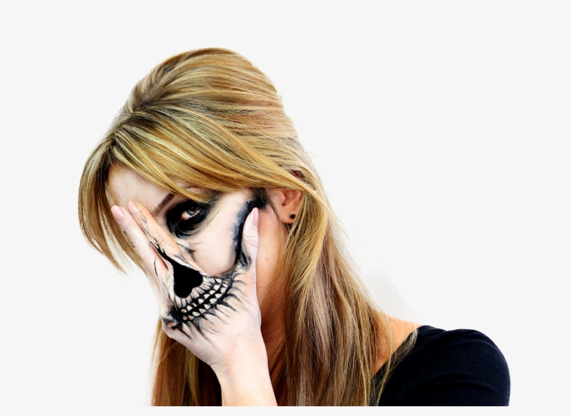 Halloween Skull Hand - Girl, transparent png