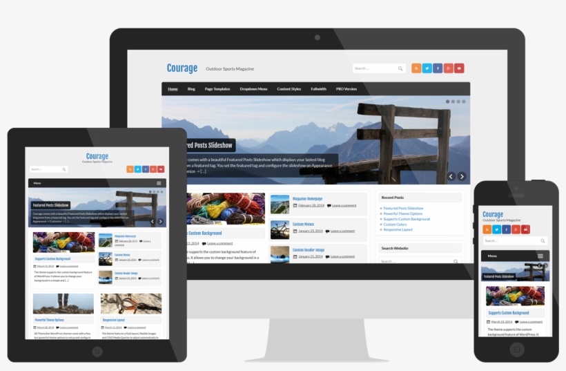 Courage Responsive Layout - Responsive Web Design, transparent png