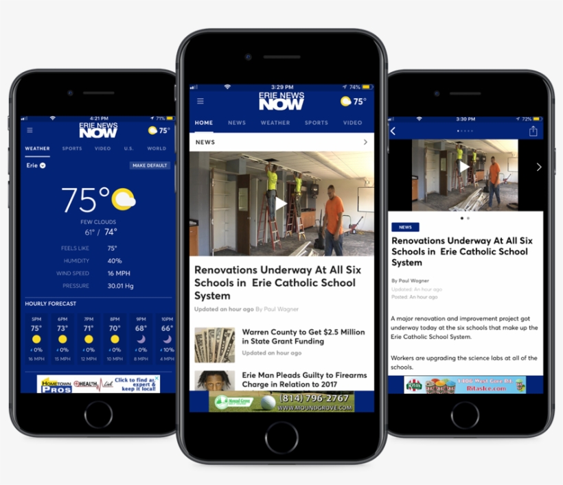 Erie News Now App - Wicu-tv, transparent png