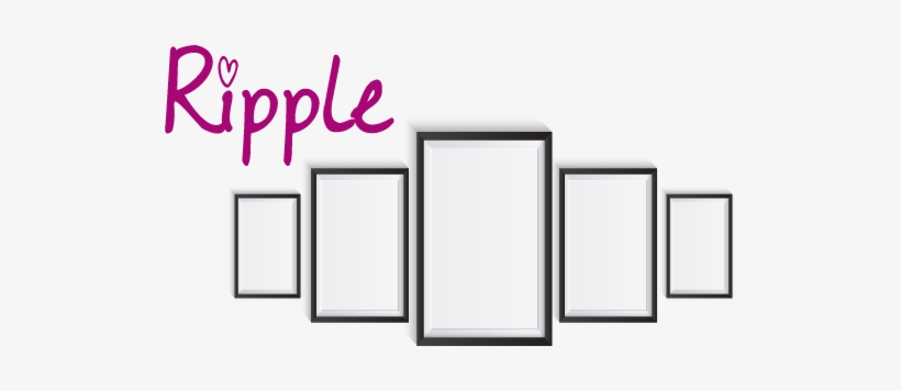 Four Smaller Frames Either Side Of One Large Centred - Frames On Wall Layout, transparent png