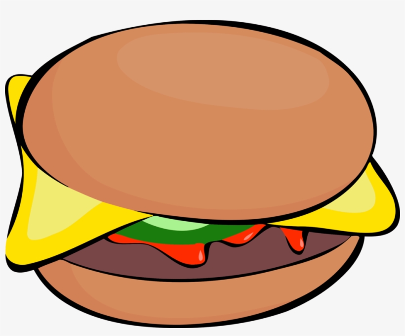 Cheeseburger Hamburger Sandwich Patty Bread - Burger Clipart, transparent png