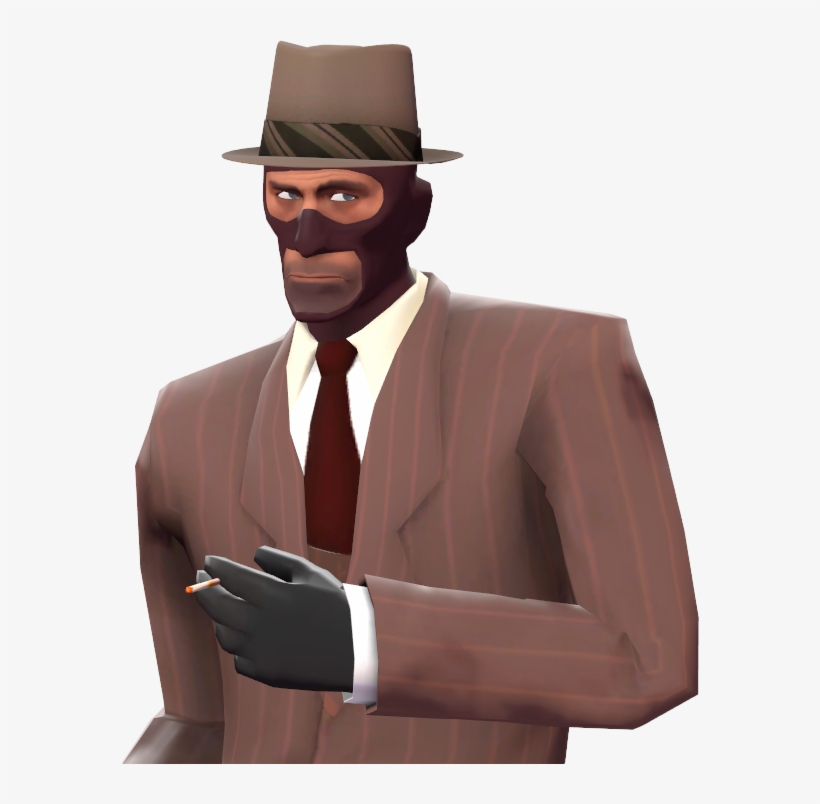 Détective Noir - Spy Tf2, transparent png