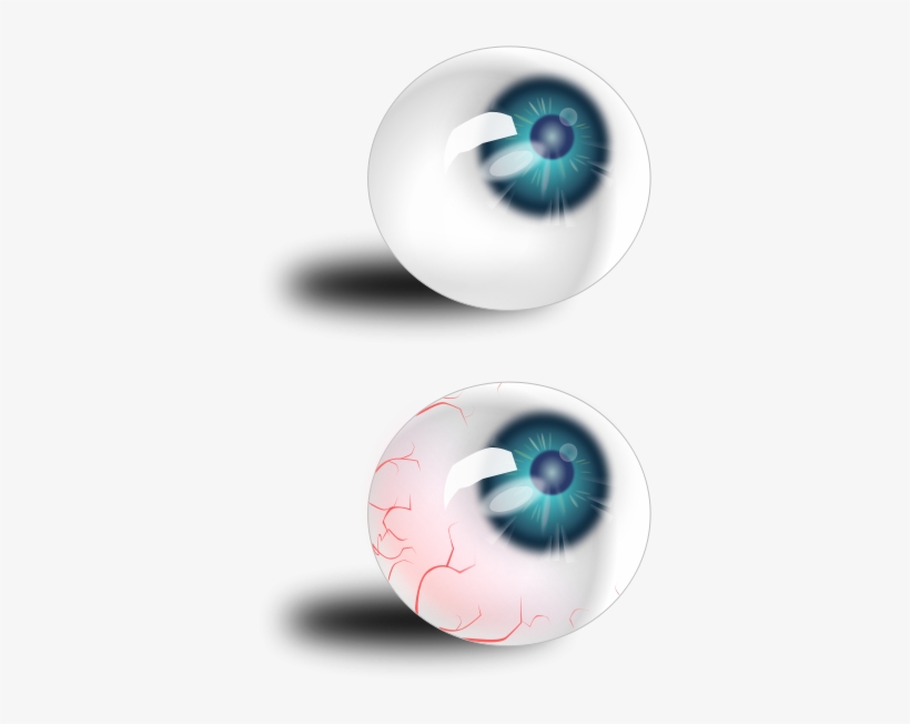 Eyeball Blue & Bloodshot Clipart Png For Web - Blue Eyeball, transparent png